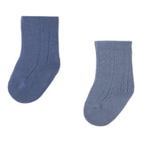 Mayoral Set 2Pz Calzini tinta unita Blu per Neonata 9920 BLU MAYORAL 