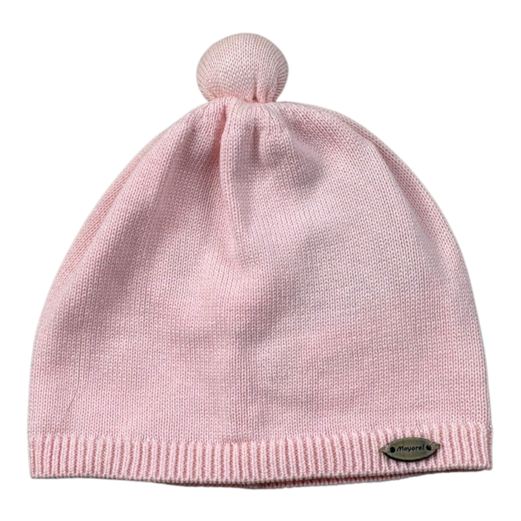 Mayoral Cappello tinta unita con Pon Pon Rosa per Neonata 9936F ROSA MAYORAL 