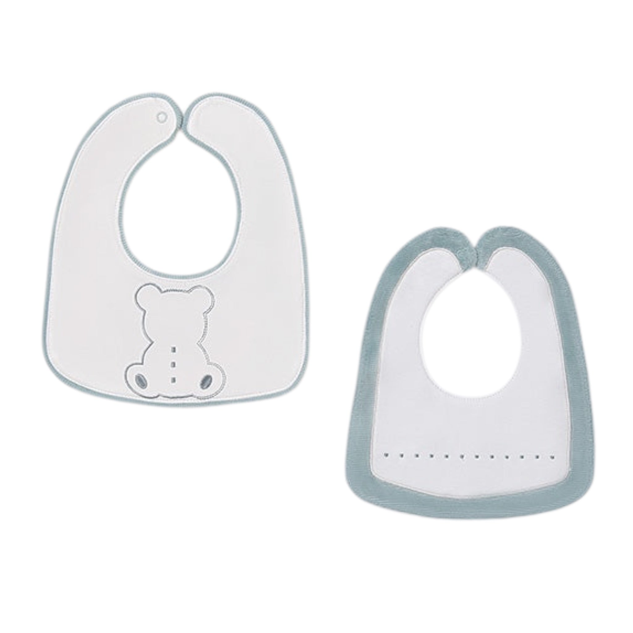 Mayoral Set 2 Bavette Bianco/Azzurro per Neonato 9950 BIANCO/AZZURRO MAYORAL 