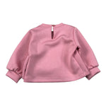 Meilisa Bai Felpa tinta unita con Applicazione Rosa per Neonata FFL6693 ROSA MEILISA BAI 