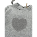 Meilisa Bai Abito Manica Lunga tinta unita con Tulle Grigio per Neonata FL5925 GRIGIO MEILISA BAI 