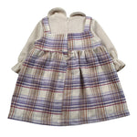 Meilisa Bai Abito Manica Lunga Stampa Fantasia Beige per Neonata FL5967 BEIGE MEILISA BAI 