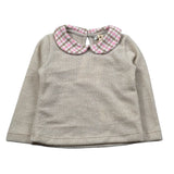 Meilisa Bai Maglia tinta unita con Colletto Beige per Neonata FL6079 BEIGE MEILISA BAI 