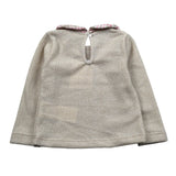 Meilisa Bai Maglia tinta unita con Colletto Beige per Neonata FL6079 BEIGE MEILISA BAI 
