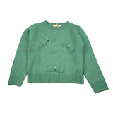 Meilisa Bai Maglia tinta unita con Ricami Verde per Bambina FL6541 VERDE MEILISA BAI 
