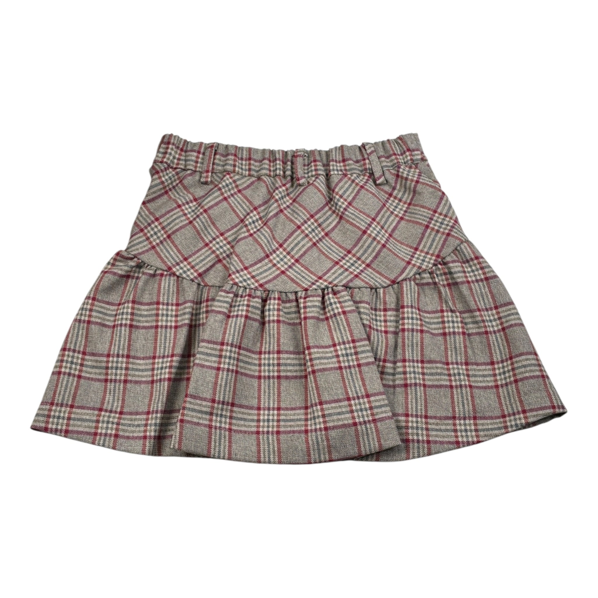 Meilisa Bai Gonna tinta unita con Elastico Im Vita Beige per Bambina FL6580 BEIGE MEILISA BAI 