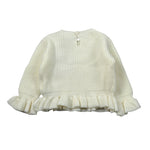 Meilisa Bai Maglia tinta unita con Rouches Panna per Neonata FL6646 PANNA MEILISA BAI 