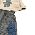 Meilisa Bai Completo 2 Pezzi Felpa-Short Beige per Neonata FL66488 BEIGE MEILISA BAI 