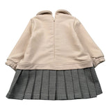 Meilisa Bai Abito Manica Lunga Bicolore Beige per Neonata FL6654N BEIGE MEILISA BAI 