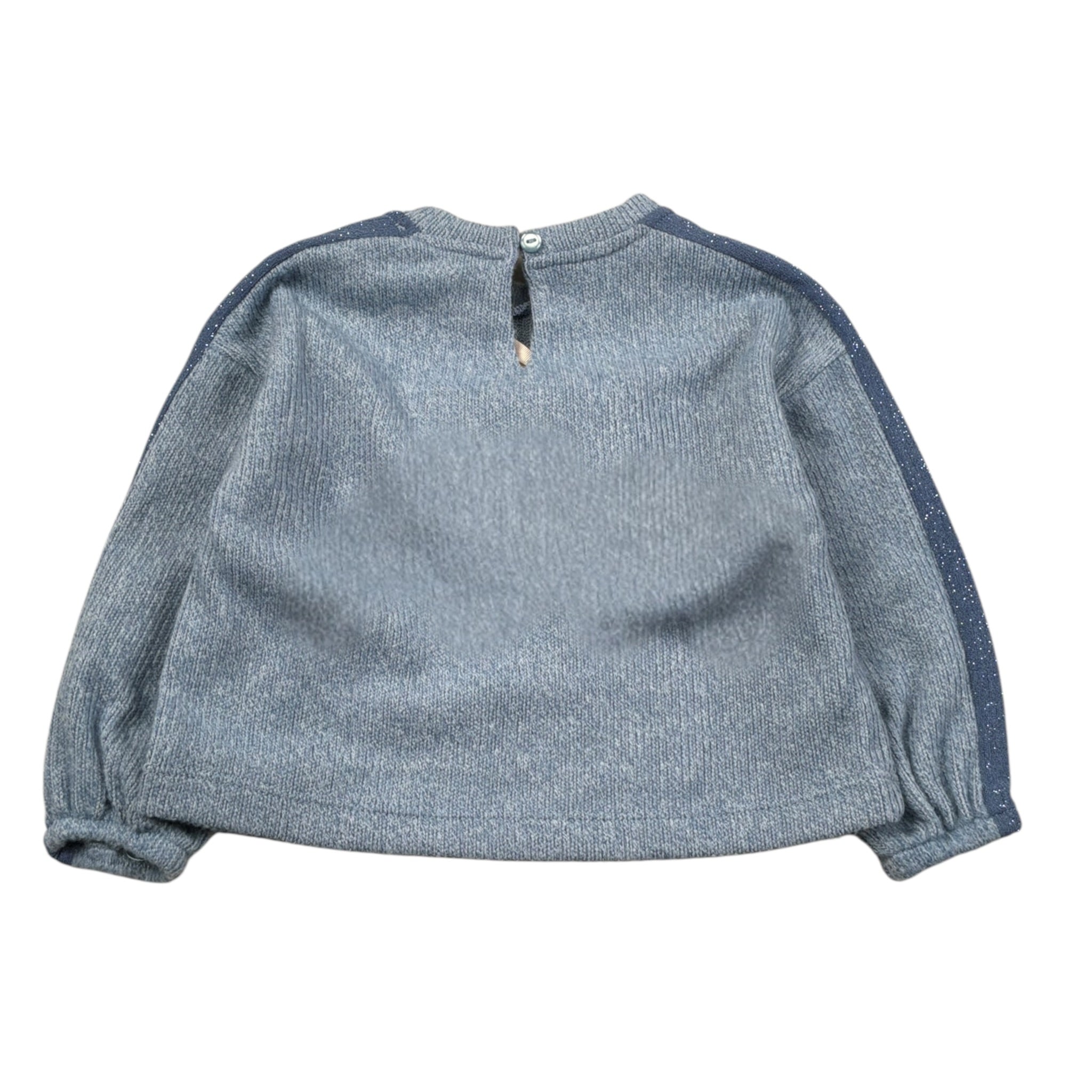 Meilisa Bai Maglia Girocollo tinta unita Azzurro per Neonata FL6669 AZZURRO MEILISA BAI 