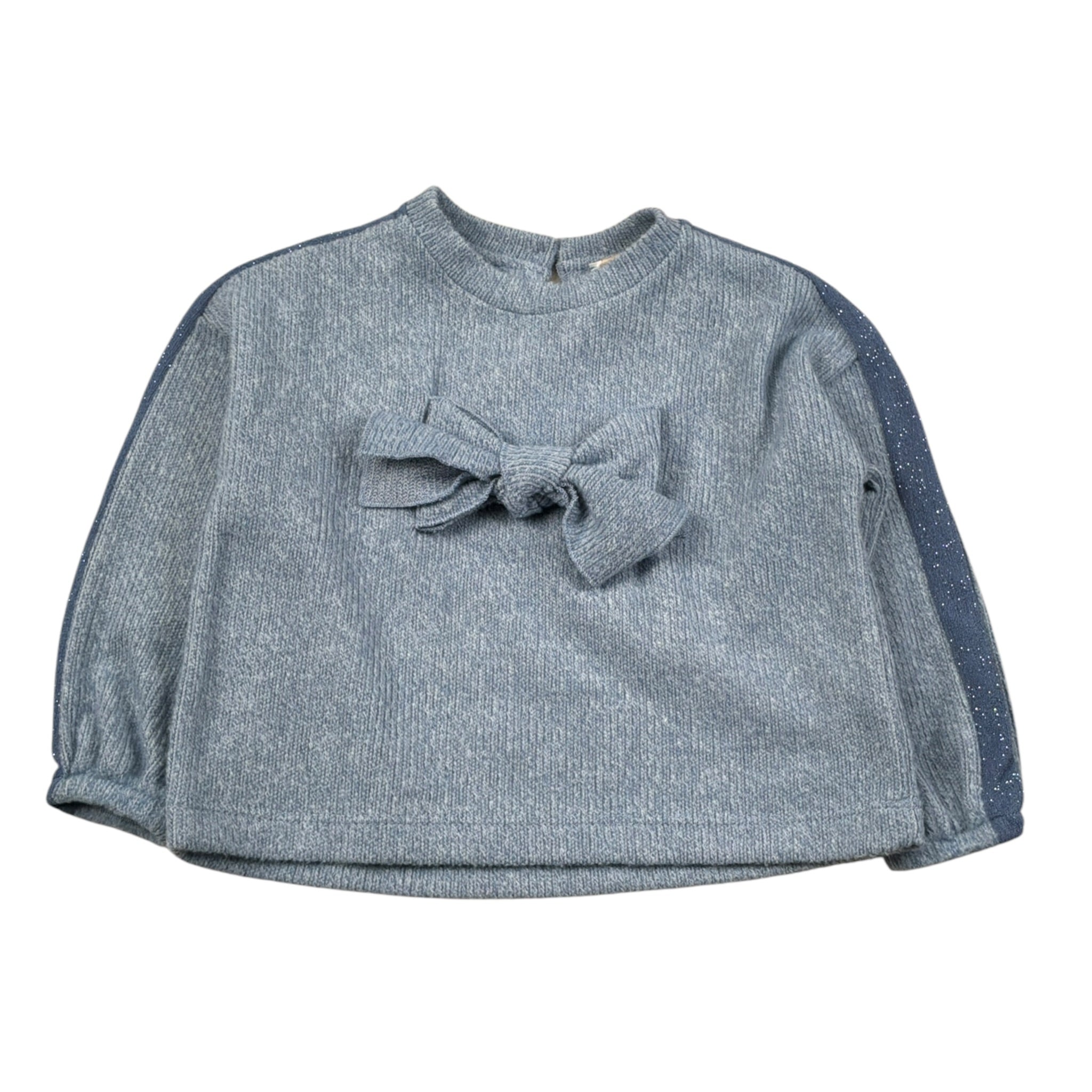 Meilisa Bai Maglia Girocollo tinta unita Azzurro per Neonata FL6669 AZZURRO MEILISA BAI 
