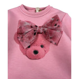 Meilisa Bai Abito Manica Lunga tinta unita Rosa per Neonata FL6691 ROSA MEILISA BAI 