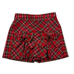 Meilisa Bai Short tinta unita Modello Scozzese Rosso per Bambina FL6848 ROSSO MEILISA BAI 