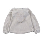 Meilisa Bai Felpa tinta unita con Cappuccio E Stampa Beige per Bambina GL6644 BEIGE MEILISA BAI 