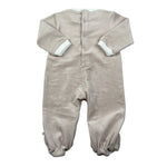 Melby Tutina tinta unita In Velluto con Stampa Beige per Neonato 25N0180 BEIGE MELBY 