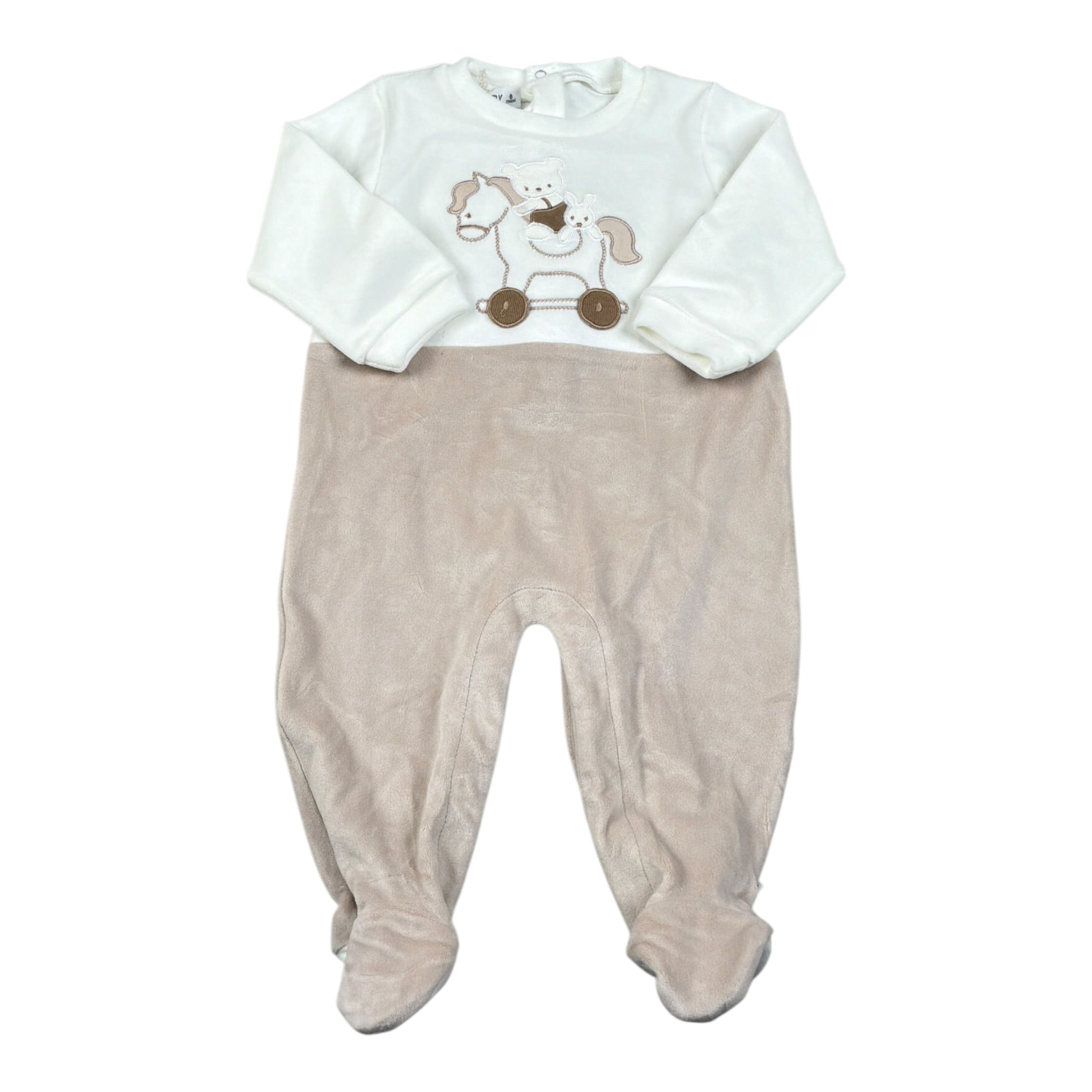 Melby Tutina Bicolore con Stampa Bianco per Neonato 25N0190 BIANCO MELBY 