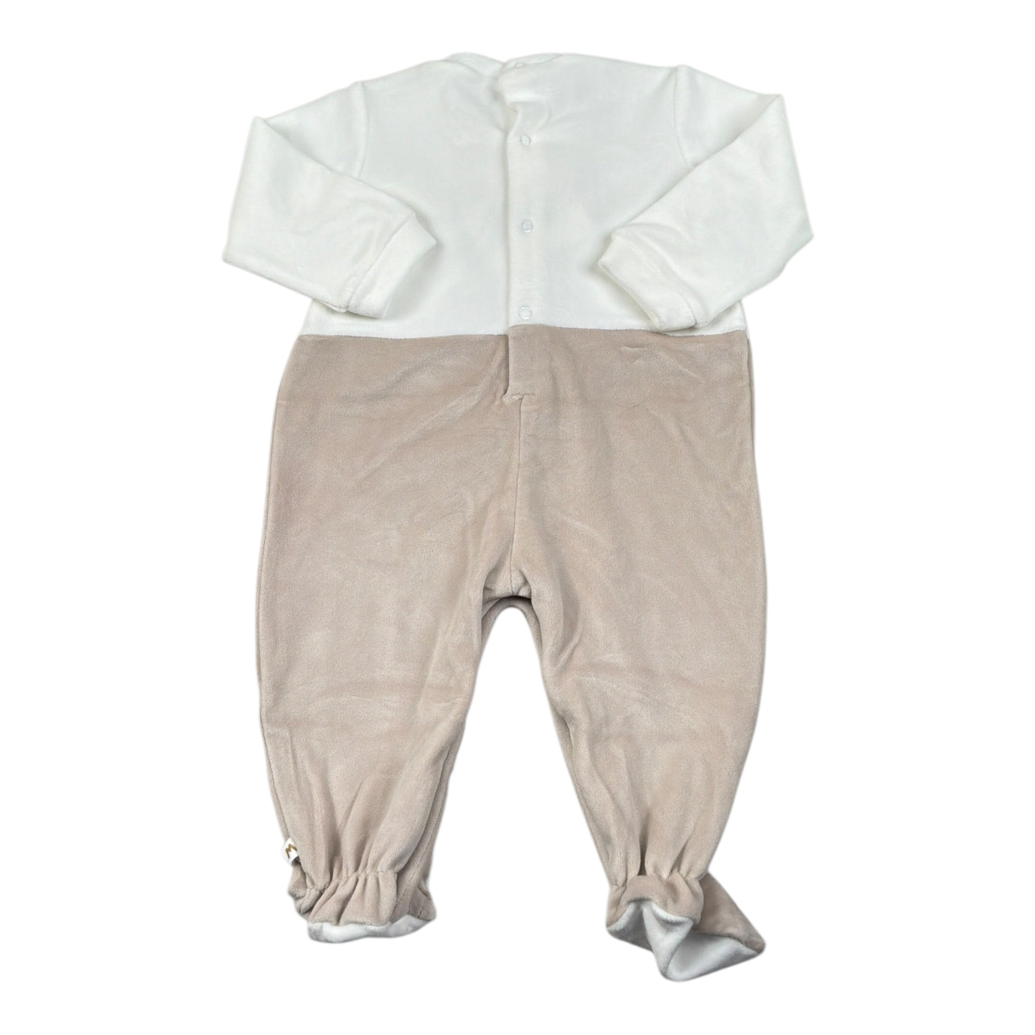 Melby Tutina Bicolore con Stampa Bianco per Neonato 25N0190 BIANCO MELBY 