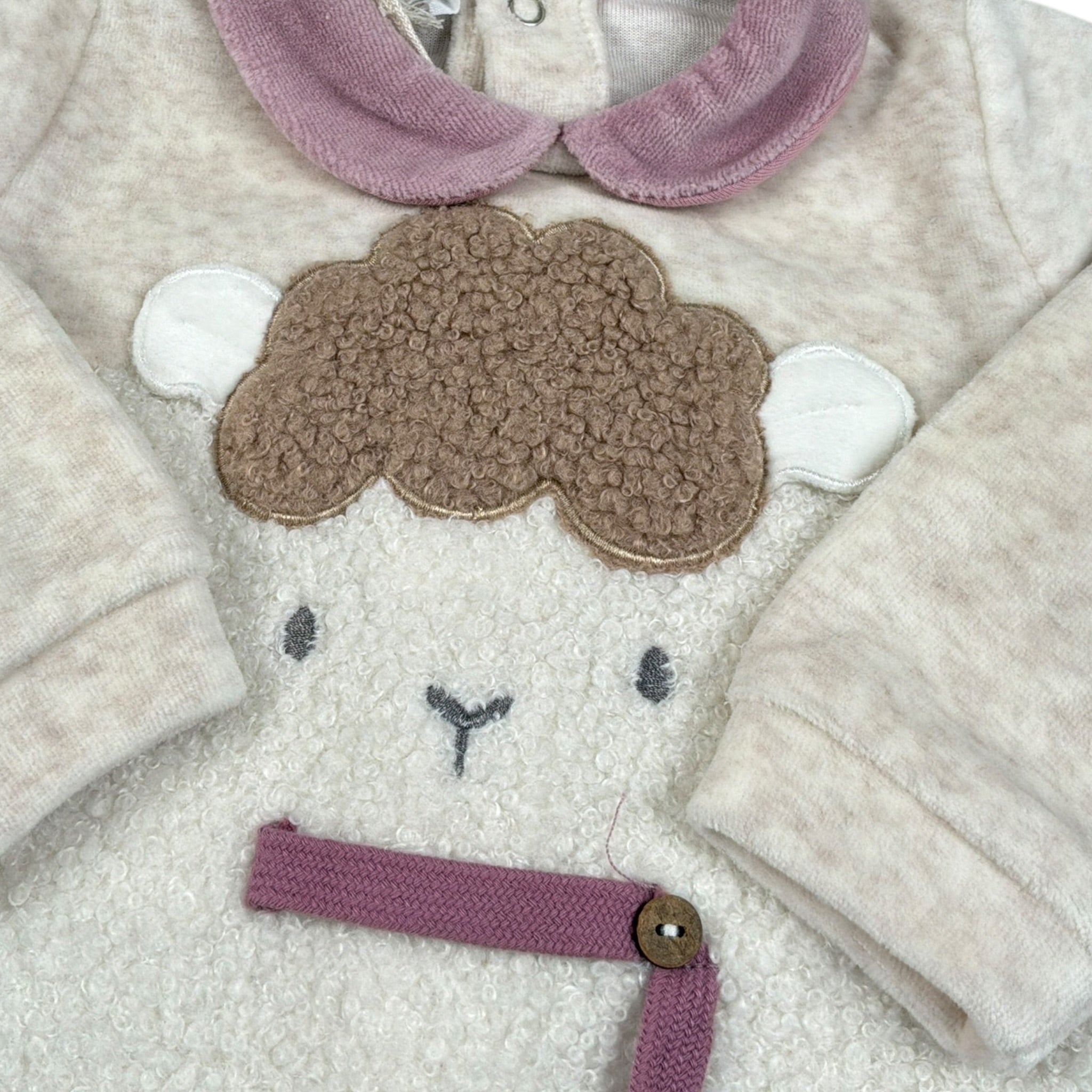 Melby Tutina tinta unita con Stampa Beige per Neonata 25N3141 BEIGE MELBY 