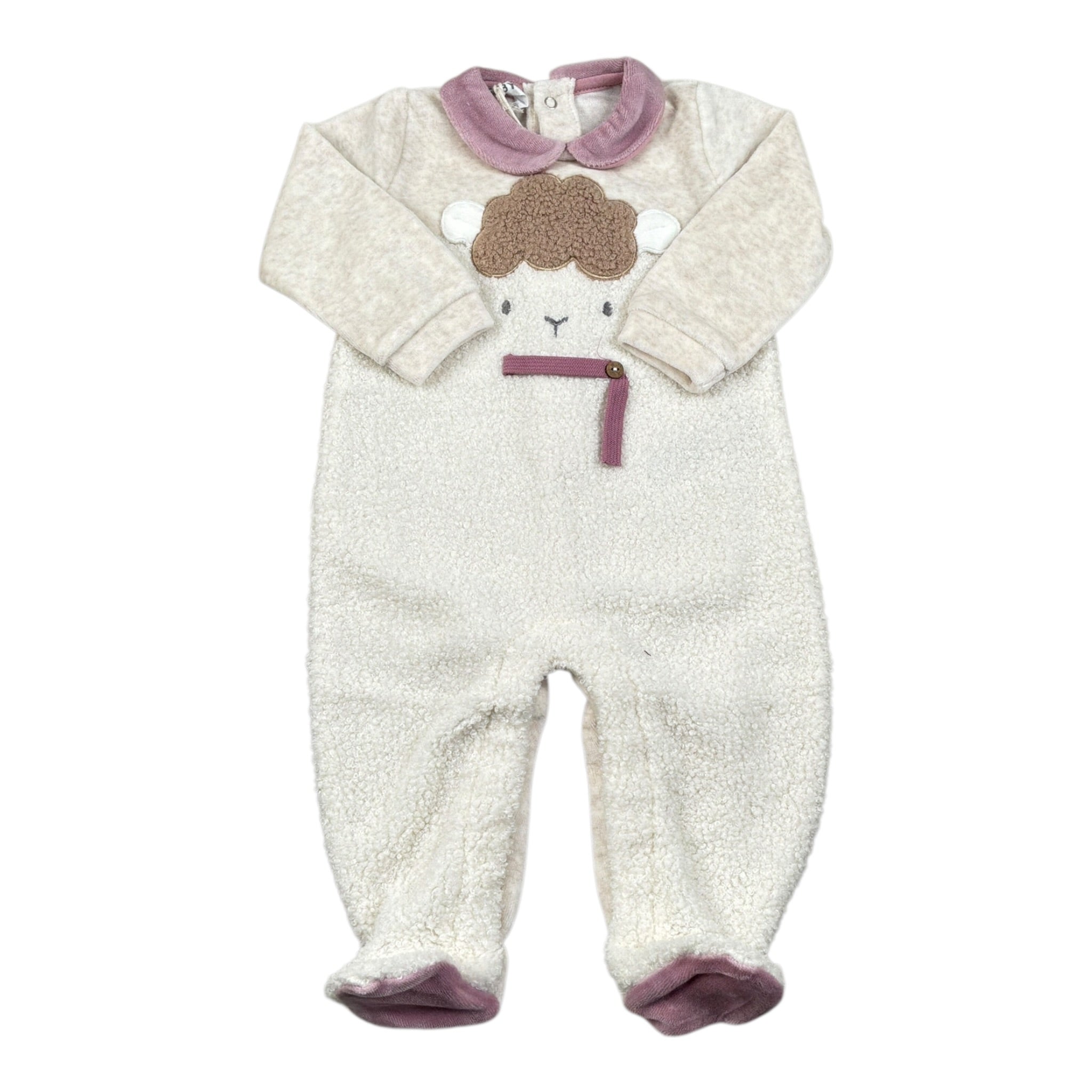 Melby Tutina tinta unita con Stampa Beige per Neonata 25N3141 BEIGE MELBY 