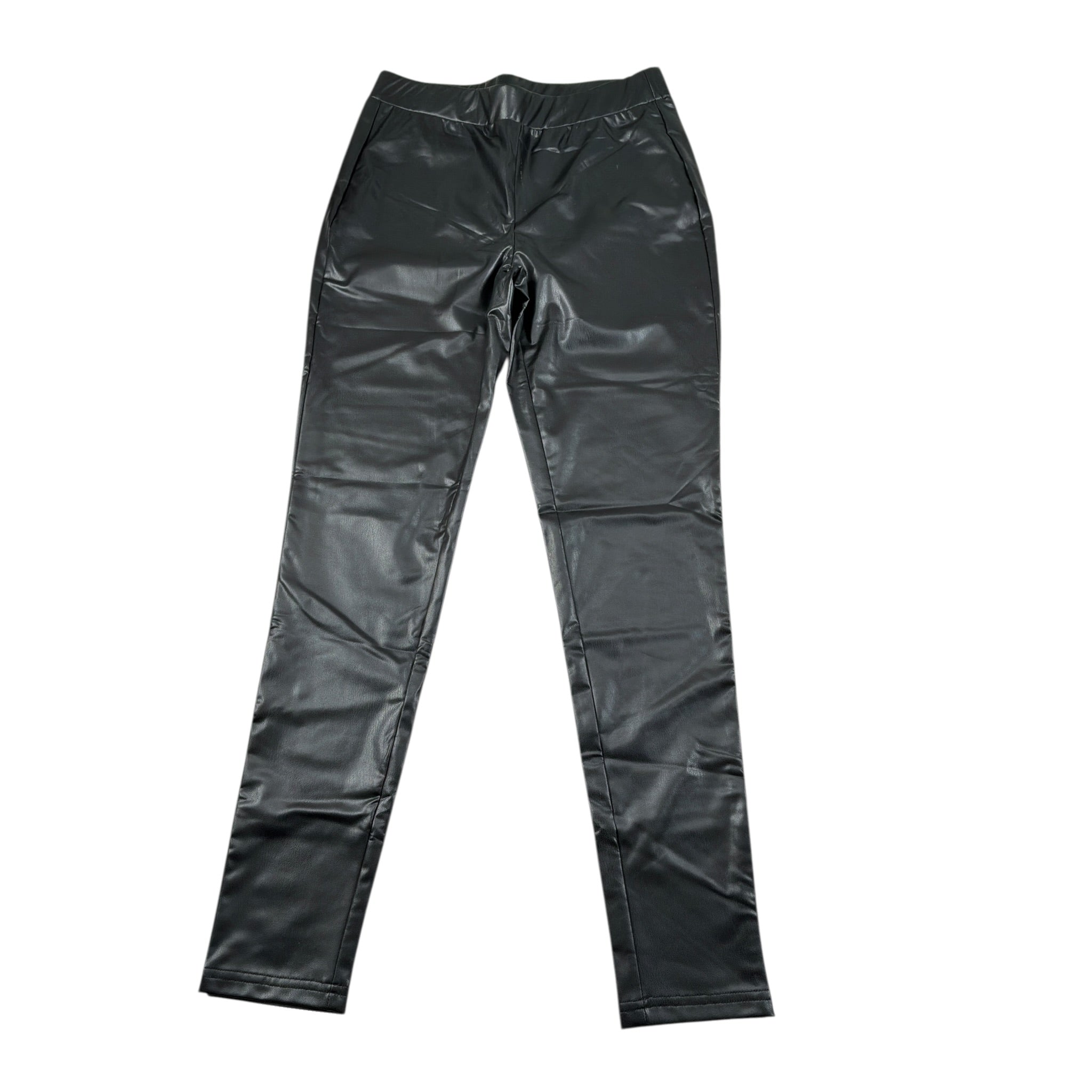 Met Leggins In Ecopelle Tinta Nita Nero per Bambina 146PT NERO MET 