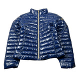 Met Giubbino tinta unita con Zip Blu per Bambina 55PM BLU MET 