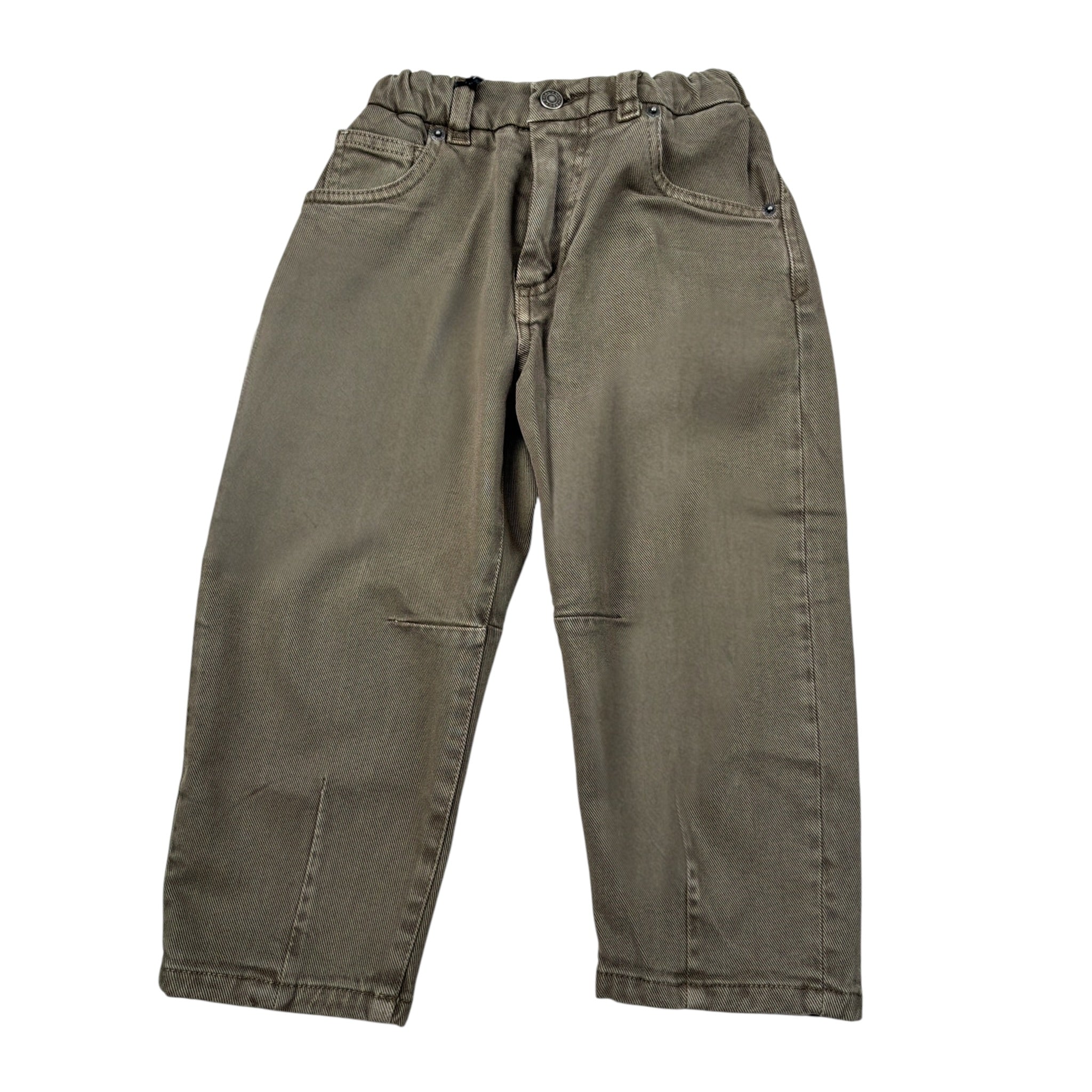 Michael Coal Pantalone tinta unita con Elastico In Vita Verde per Bambino 2989F25 VERDE MICHAEL COAL 