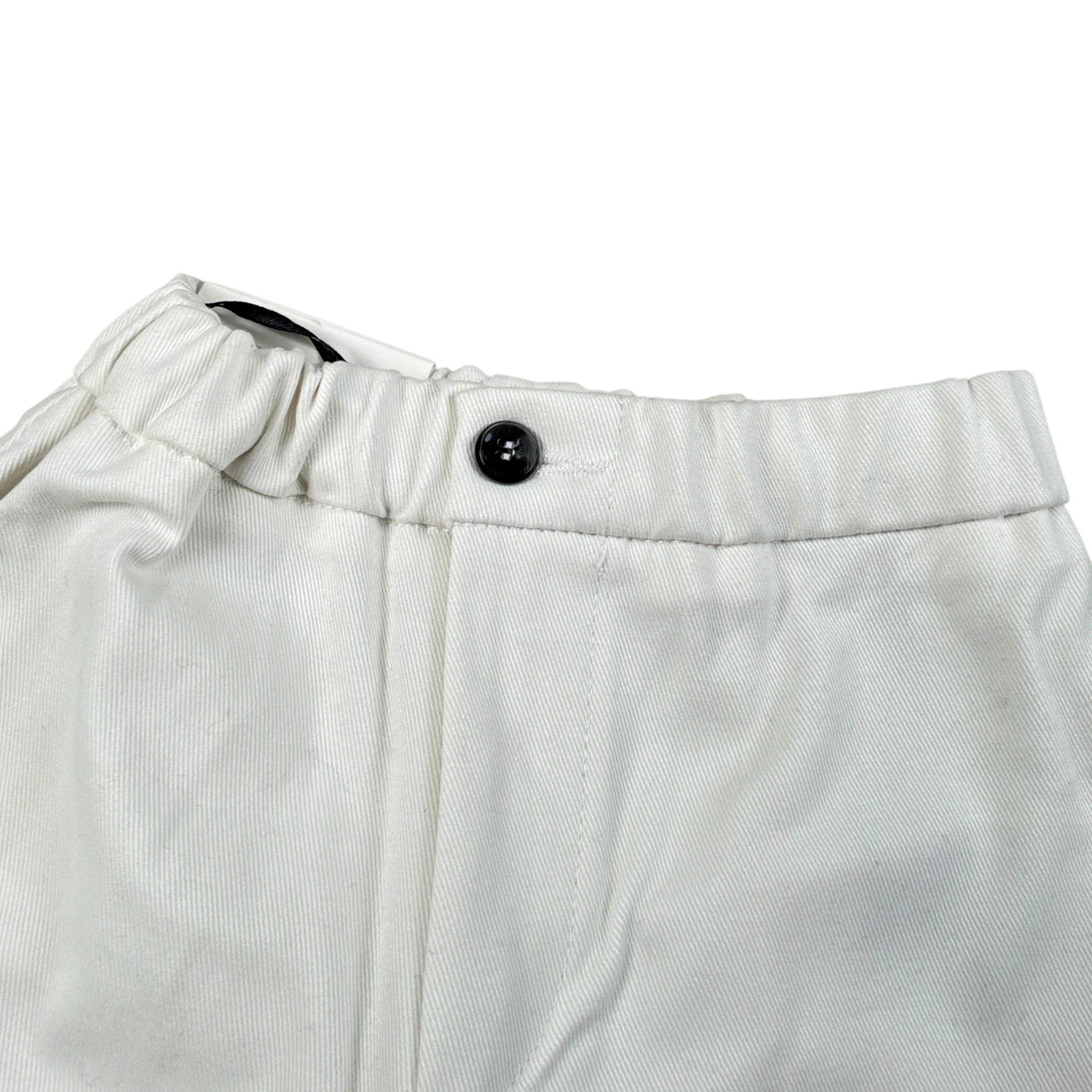 Michael Coal Pantalone tinta unita con Elastico In Vita Bianco per Neonato 3211F25N BIANCO MICHAEL COAL 