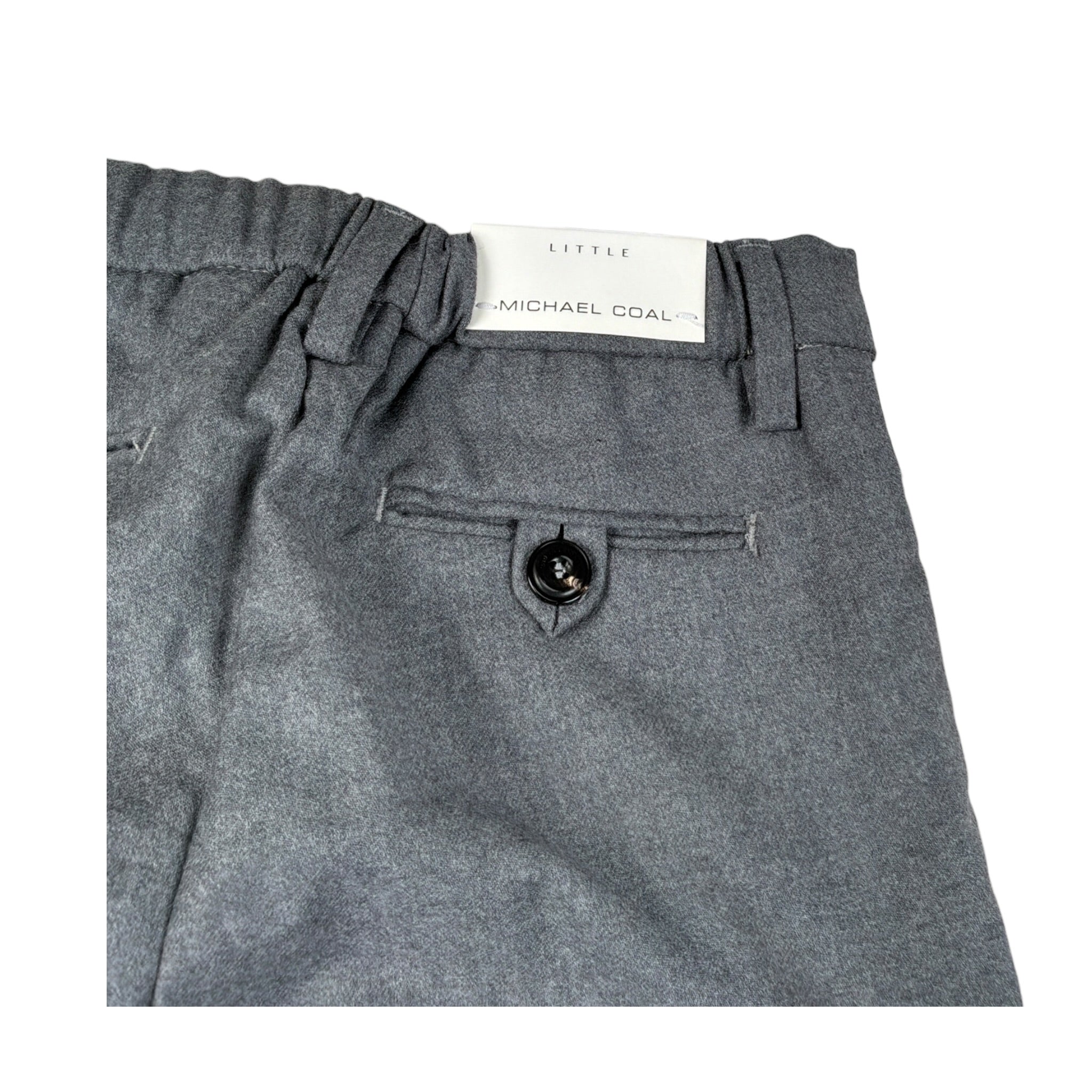 Michael Coal Pantalone tinta unita con Elastico In Vita Grigio per Bambino TROUSERS GRIGIO MICHAEL COAL 