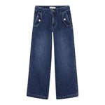 Michael Kors Jeans tinta unita con Girovita Regolabile Blu per Bambina R30447 BLU MICHAEL KORS 