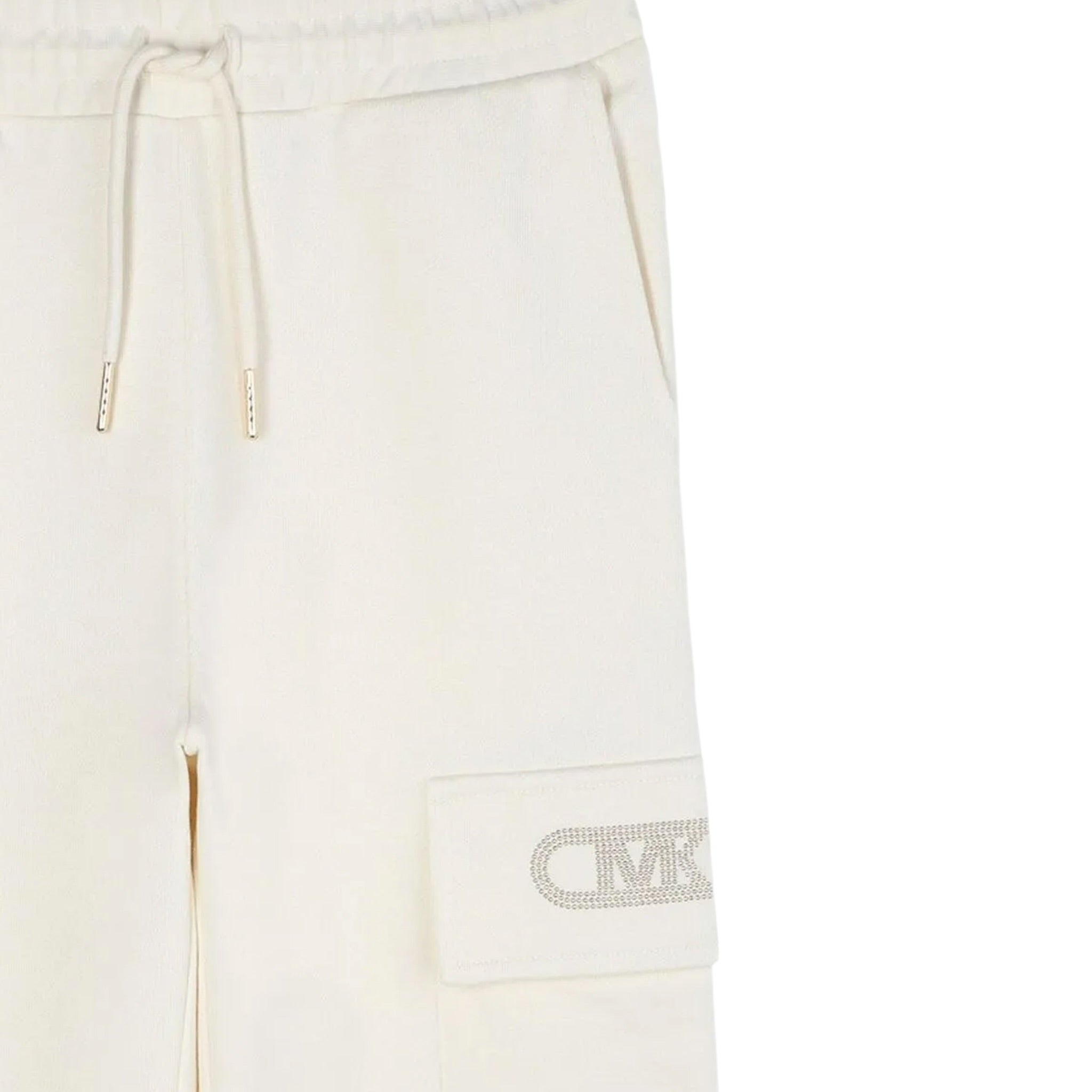 Michael Kors Pantalone Tuta tinta unita Crema per Bambina R30453X CREMA MICHAEL KORS 