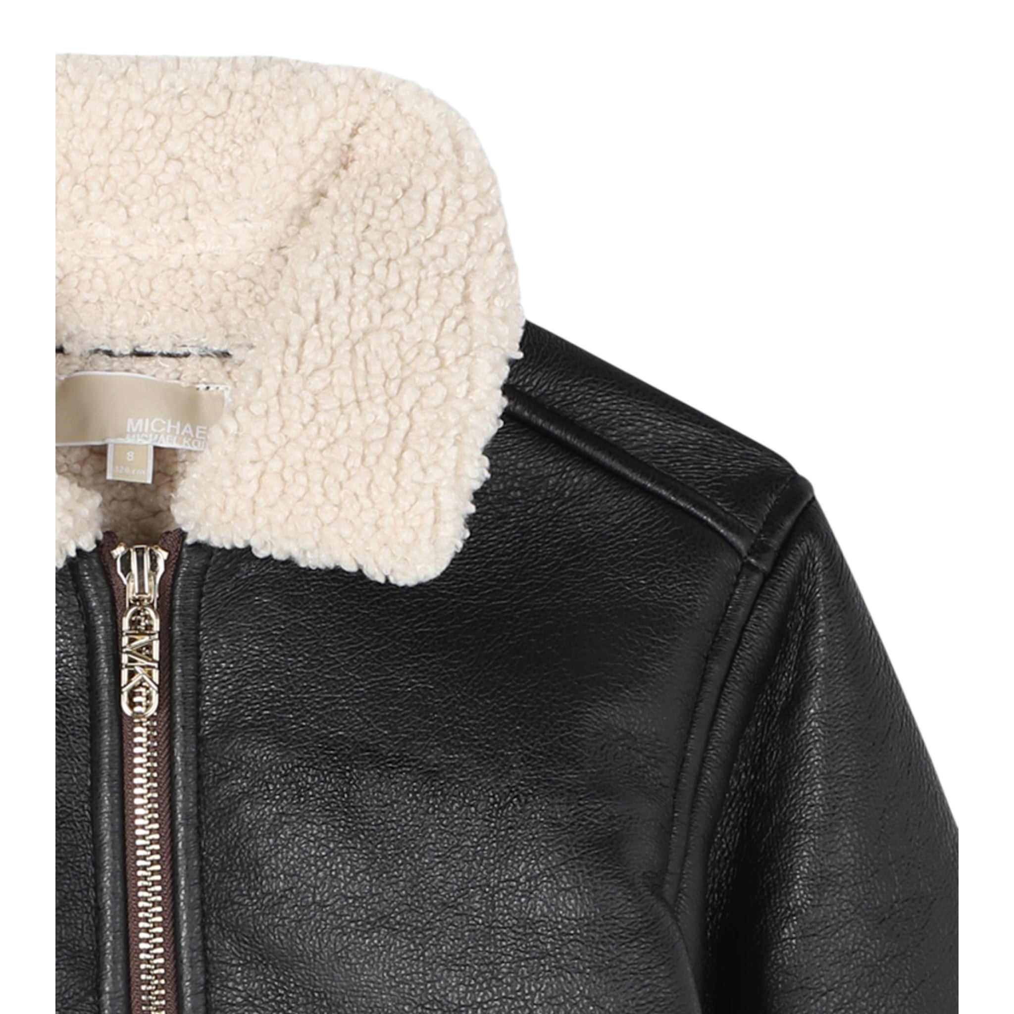 Michael Kors Montone tinta unita con Pelliccia Marrone per Bambina R30455 MARRONE MICHAEL KORS 