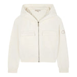 Michael Kors Felpa con Zip E Cappuccio tinta unita Crema per Bambina R30471 CREMA MICHAEL KORS 