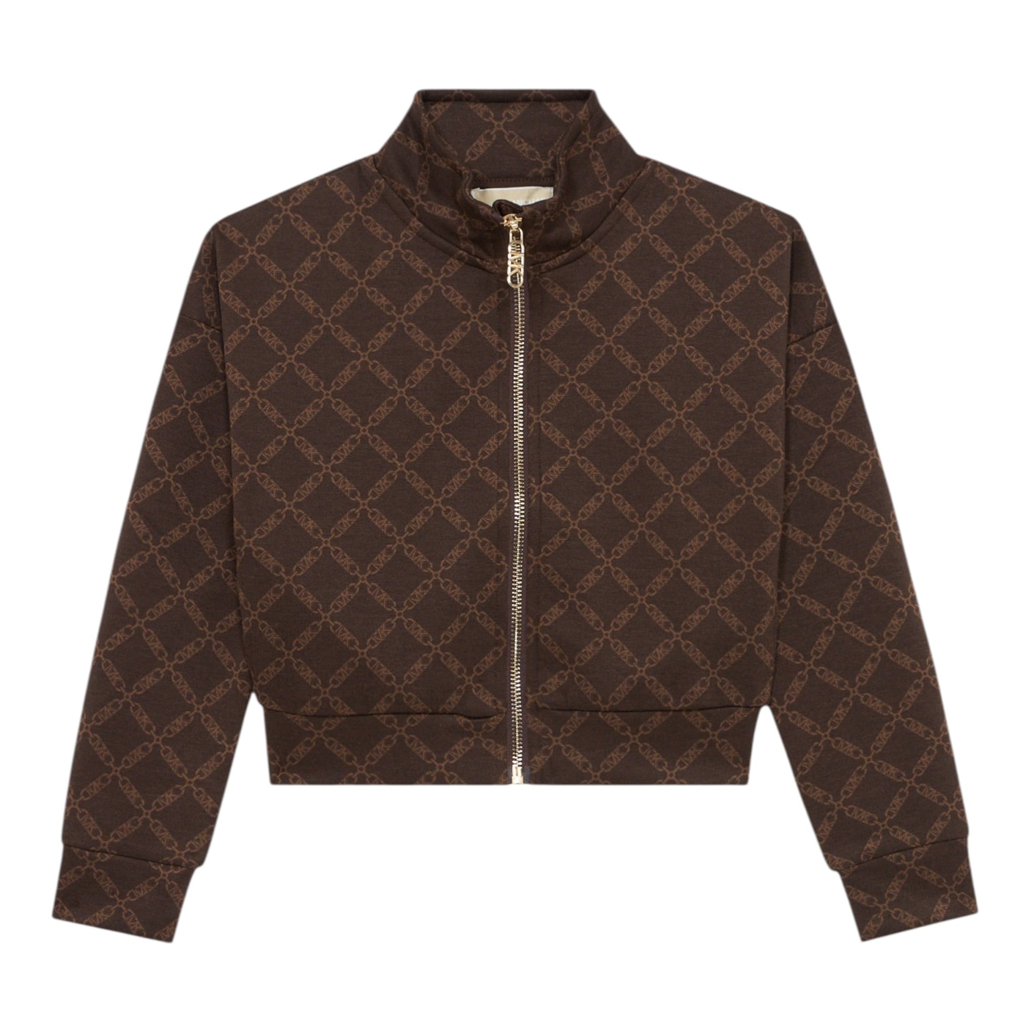 Michael Kors Felpa con Zip tinta unita con Loghi Marrone per Neonata R30472 MARRONE MICHAEL KORS 