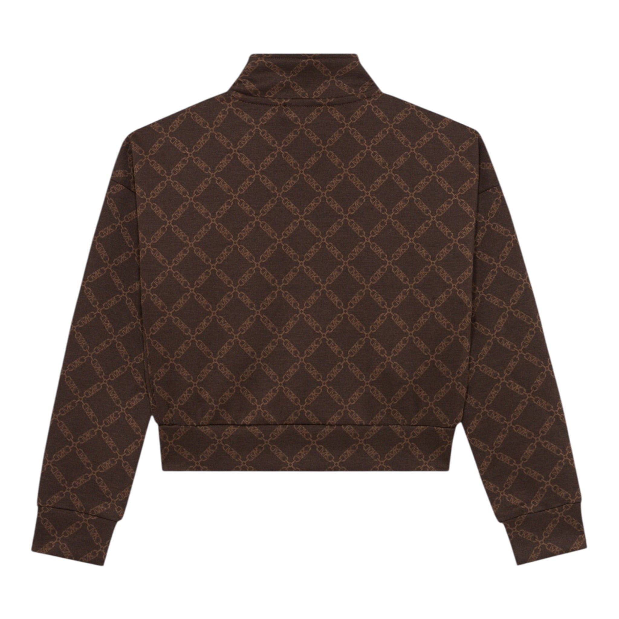 Michael Kors Felpa con Zip tinta unita con Loghi Marrone per Neonata R30472 MARRONE MICHAEL KORS 