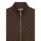 Michael Kors Felpa con Zip tinta unita con Loghi Marrone per Neonata R30472 MARRONE MICHAEL KORS 