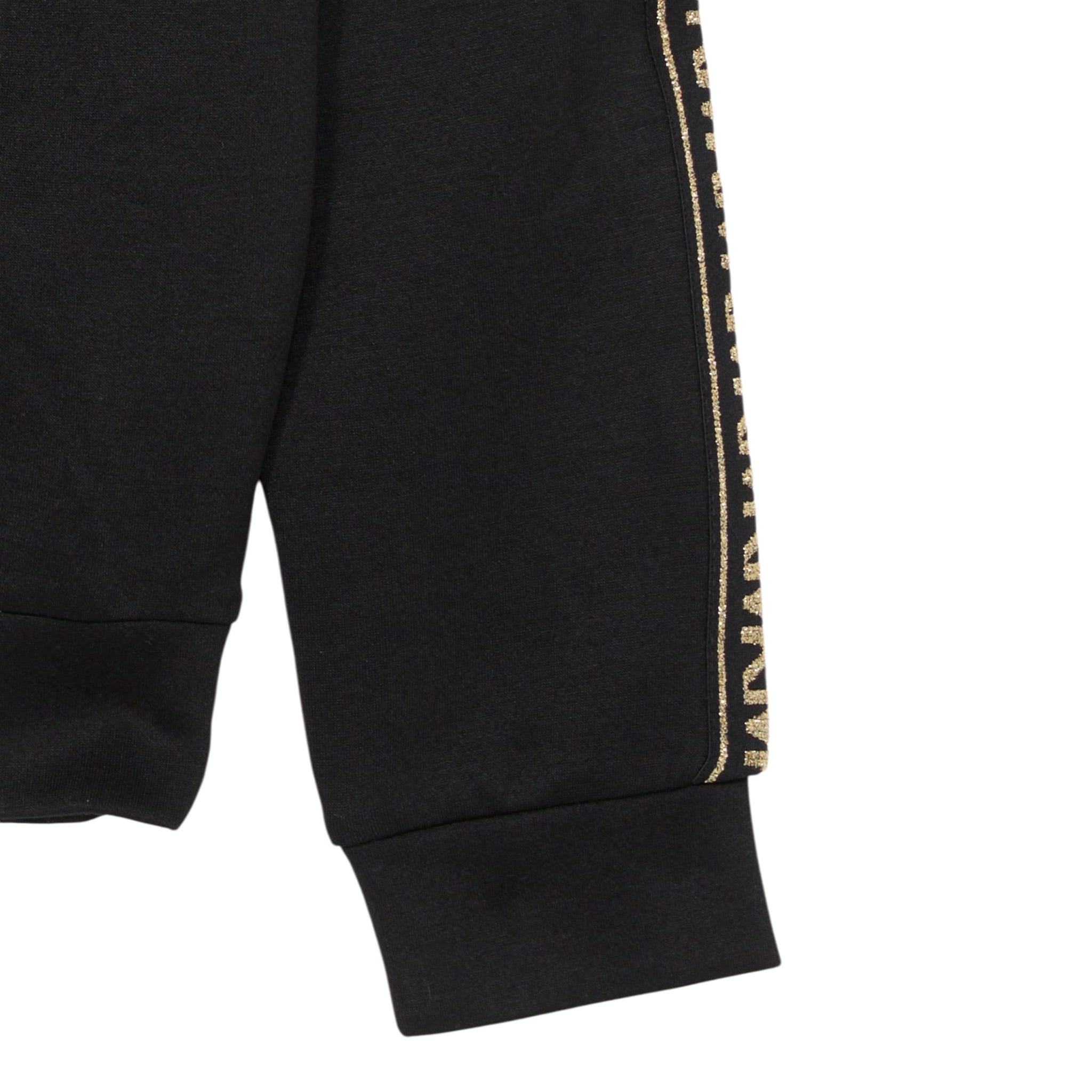 Michael Kors Felpa tinta unita con Profili In Contrasto Nero per Bambina R30478X NERO MICHAEL KORS 