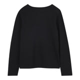 Michael Kors Shirt Girocollo tinta unita con Logo Nero per Neonata R30488 NERO MICHAEL KORS 