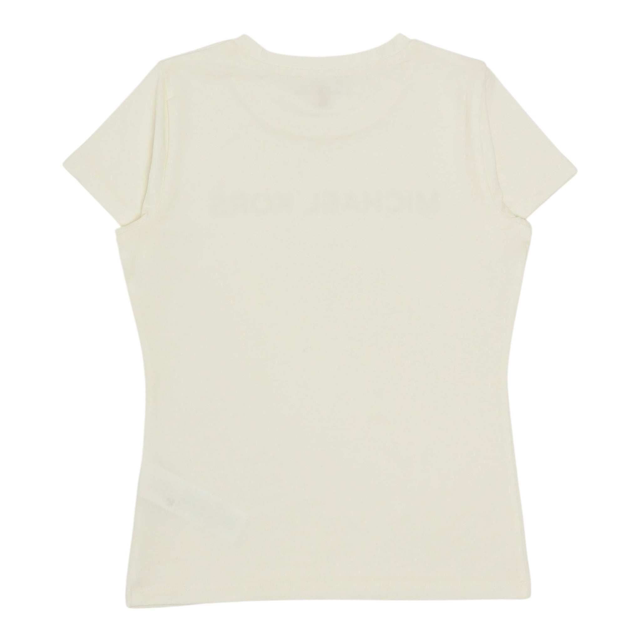 Michael Kors T-Shirt tinta unita con Logo Panna per Neonata R30492 PANNA MICHAEL KORS 