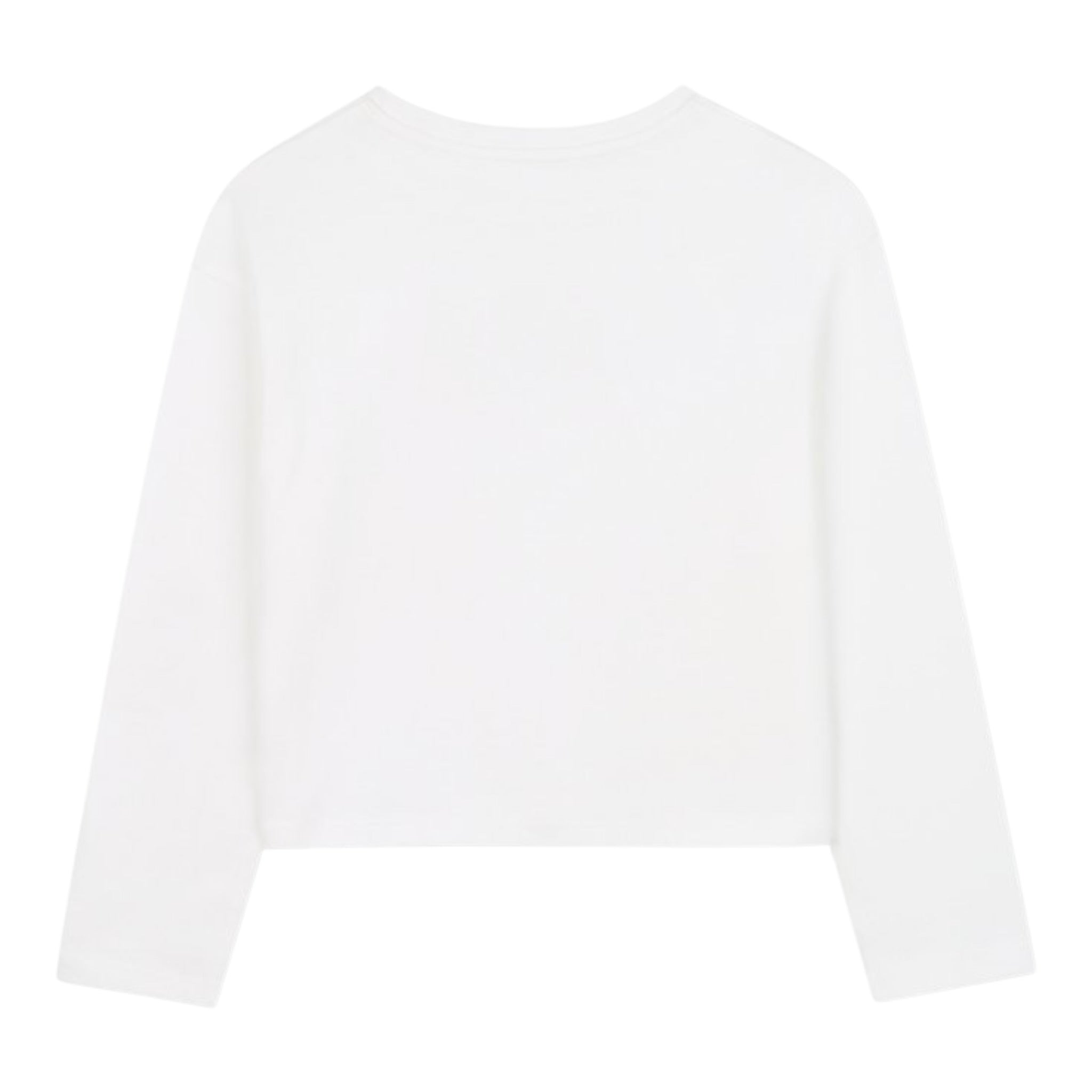 Michael Kors Shirt Girocollo tinta unita con Logo Bianco per Neonata R30495N BIANCO MICHAEL KORS 