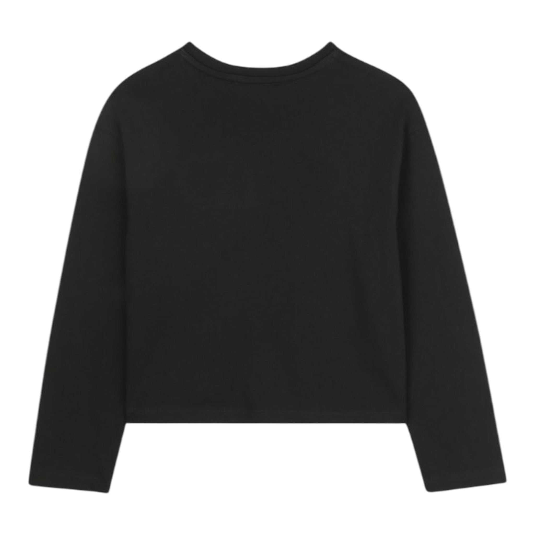 Michael Kors Shirt Girocollo tinta unita con Logo Nero per Neonata R30495N NERO MICHAEL KORS 