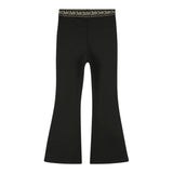 Michael Kors Pantalone tinta unita Modello Zampa con Elastico In Vita Logato Nero per Bambina R30496XX NERO MICHAEL KORS 