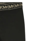 Michael Kors Pantalone tinta unita Modello Zampa con Elastico In Vita Logato Nero per Bambina R30496XX NERO MICHAEL KORS 