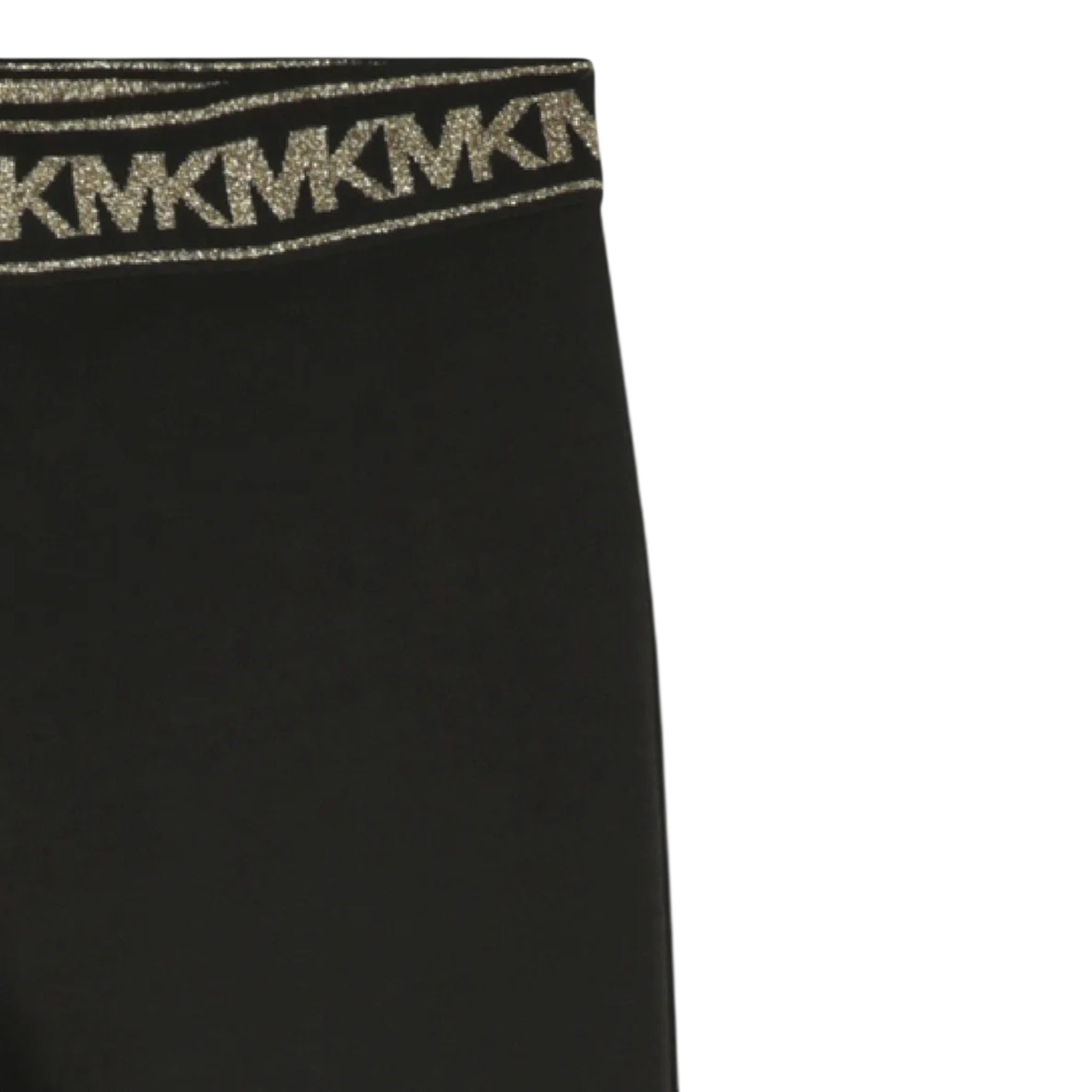 Michael Kors Pantalone tinta unita Modello Zampa con Elastico In Vita Logato Nero per Bambina R30496XX NERO MICHAEL KORS 