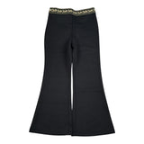 Michael Kors Pantalone tinta unita Modello Zampa con Elastico In Vita Logato Nero per Bambina R30496XXX NERO MICHAEL KORS 