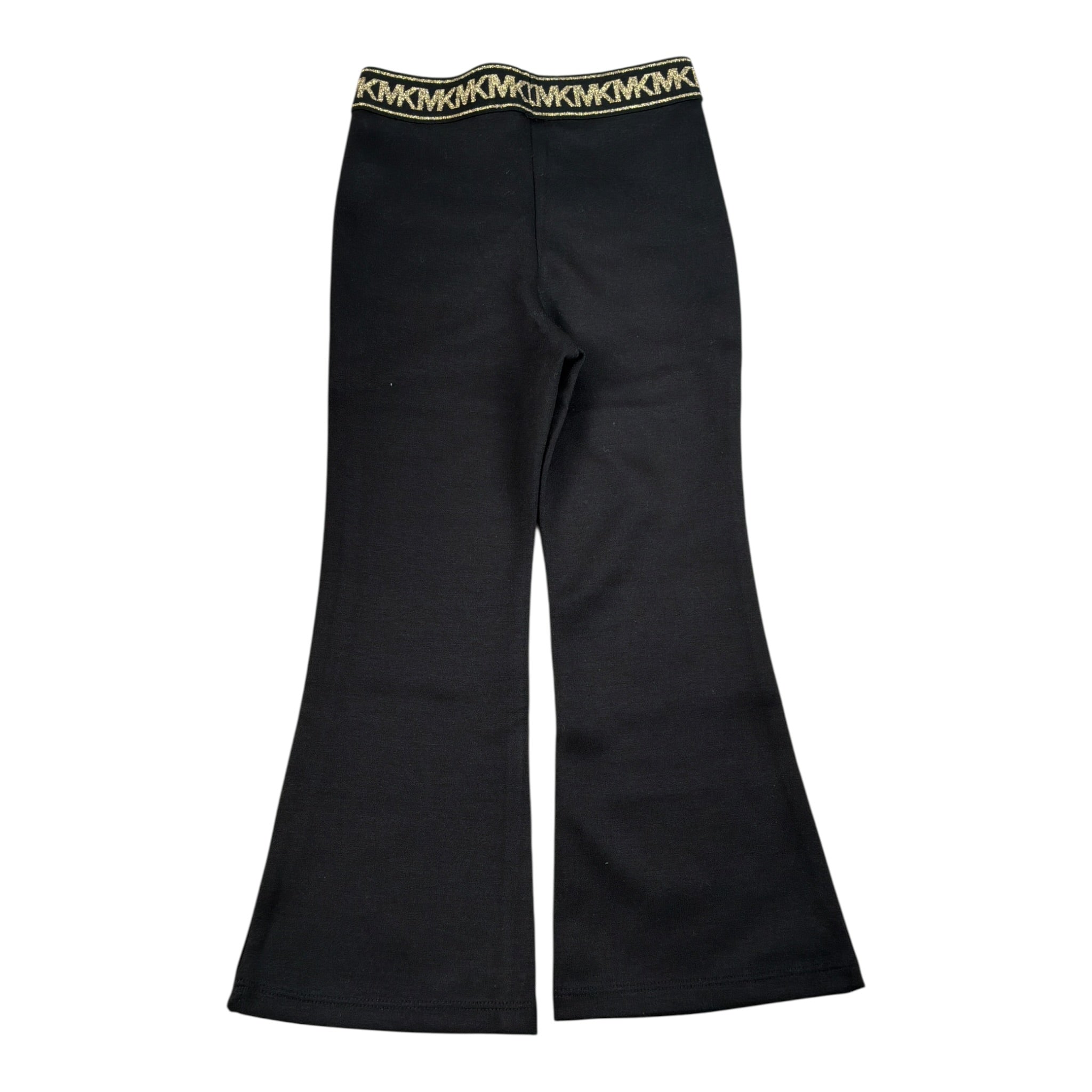Michael Kors Pantalone tinta unita Modello Zampa con Elastico In Vita Logato Nero per Bambina R30496XXX NERO MICHAEL KORS 