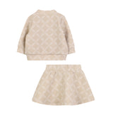Michael Kors Completo 2 Pezzi Felpa-Gonna tinta unita Beige per Neonata R30502 BEIGE MICHAEL KORS 