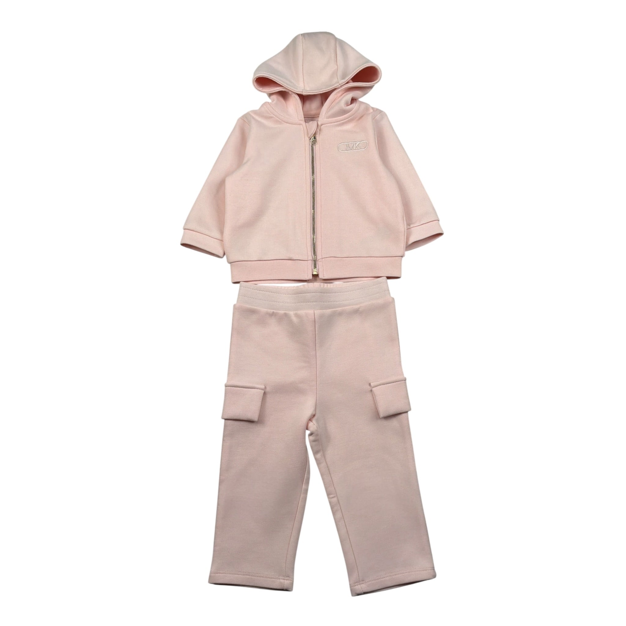 Michael Kors Completo 2 Pezzi Felpa-Pantalone tinta unita Rosa per Neonata R30504N ROSA MICHAEL KORS 