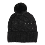 Michael Kors Cappello tinta unita con Pon Pon Nero per Bambina R30518 NERO MICHAEL KORS 