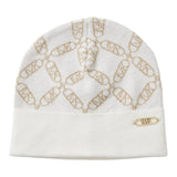 Michael Kors Cappello tinta unita con Logo Panna per Bambina R30520 PANNA MICHAEL KORS 