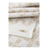Michael Kors Sciarpa tinta unita con Loghi Panna per Bambina R30536 PANNA MICHAEL KORS 